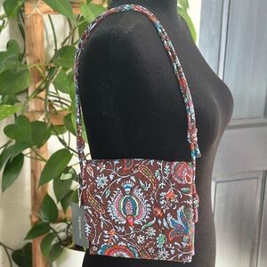 Vera Bradley Baird Hipster Marrakesh Cinnamon Adjustable Crossbody Shoulder Bag
